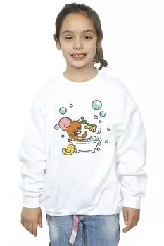 Толстовка «Время купания» Tom & Jerry, белый