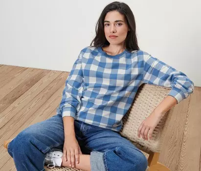 Толстовка в клетку Tchibo