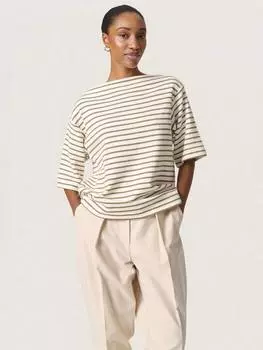 Толстовка в полоску ingina Soaked In Luxury, цвет White/Elm