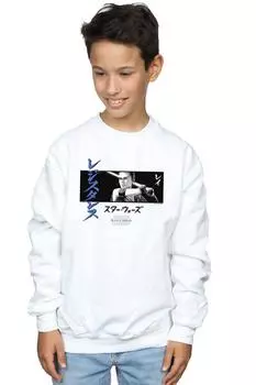 Толстовка в полоску с рисунком «Звездные войны. Скайуокер. Восхождение Рей Катакана» Star Wars, белый