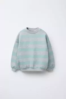 Толстовка в полоску ZARA, синий