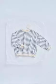 Толстовка в полоску ZARA, синий