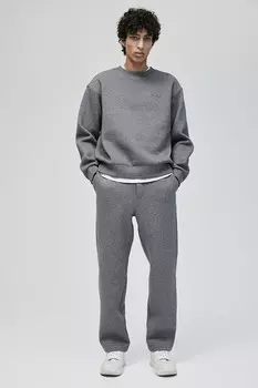 Толстовка в рубчик свободного кроя H&M, серый
