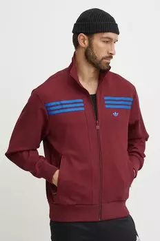 Толстовка в стиле 70-х Track Top Adidas Originals, бордовый