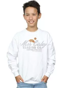 Толстовка в стиле бойфренда Mos Eisley Trading Co Star Wars, белый