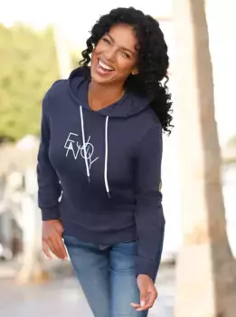 Толстовка в стиле casual Casual Looks, бирюзовый