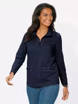 Толстовка в стиле casual Casual Looks, цвет морской волны