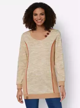 Толстовка в стиле casual Casual Looks, цвет Camel-Wei-Meliert