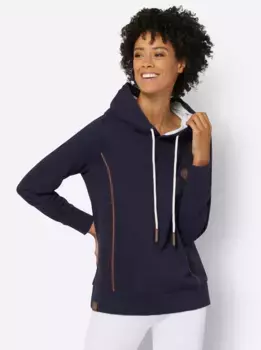 Толстовка в стиле casual Casual Looks, цвет морской волны