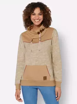Толстовка в стиле casual Casual Looks, цвет Camel-Wei-Meliert