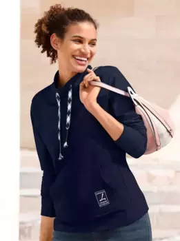 Толстовка в стиле casual Casual Looks, цвет морской волны
