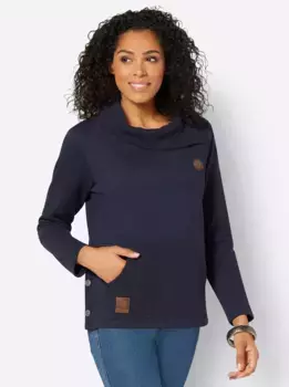 Толстовка в стиле casual Casual Looks, цвет морской волны