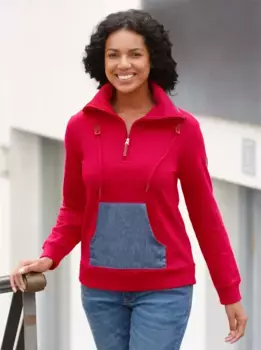 Толстовка в стиле casual Casual Looks, красный