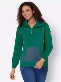 Толстовка в стиле casual Casual Looks, зеленый
