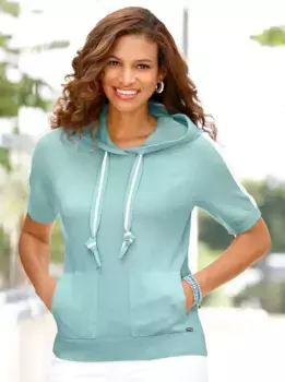 Толстовка в стиле casual "Пуловер" Casual Looks, бежевый