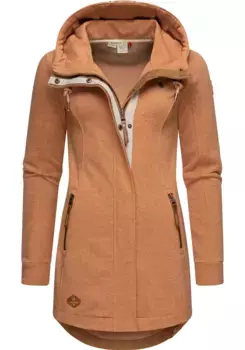 Толстовка в стиле Ragwear "Letty Intl.", спортивная куртка с капюшоном и элементами из искусственной кожи, розовый