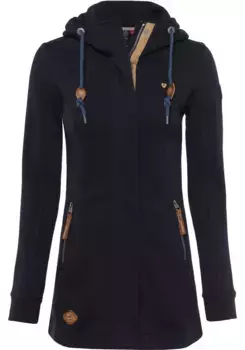 Толстовка в стиле Ragwear "LETTY O", с декоративными нашивками из искусственной кожи, цвет Navy 2028