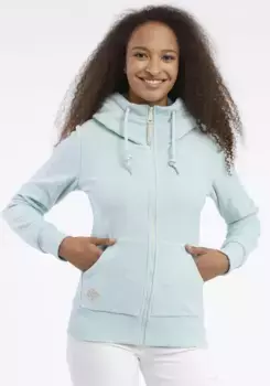 Толстовка в стиле Ragwear "NESKA FLEECE ZIP", с капюшоном и кулиской, практичными боковыми карманами, цвет Aqua
