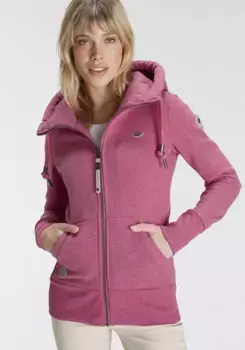 Толстовка в стиле Ragwear "NESKA ZIP O", с очень широкими манжетами, цвет Magenta
