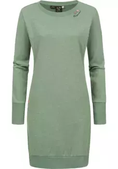 Толстовка в стиле рэгвир "Menita Organic", стильное зимнее платье с длинными рукавами Ragwear, зеленый