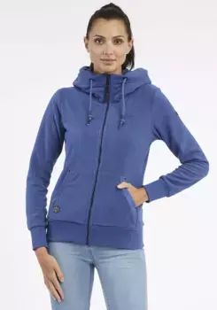 Толстовка в стиле рэгвир "NESKA FLEECE ZIP", с капюшоном и кулиской, практичными боковыми карманами Ragwear, синий