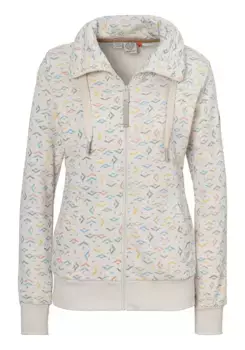 Толстовка в стиле рэгвир "RYLIE FUNKY ZIP COMFY", воротник с высоким воротником, кулиской и застежкой-молнией Ragwear, бежевый