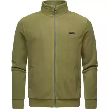 Толстовка в стиле рэгвир "Trayne Fleece", мужская базовая флисовая куртка с высоким воротником Ragwear, зеленый