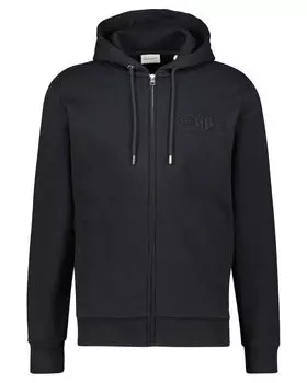 Толстовка в тон с щитком Gant, черный