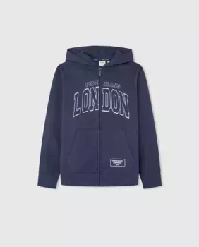 Толстовка в университетском стиле для мальчиков Pepe Jeans, темно-синий