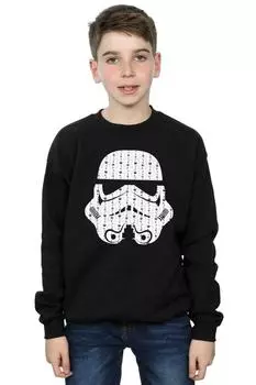 Толстовка в виде рождественского шлема штурмовика Star Wars, черный