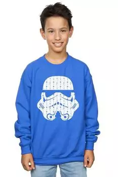 Толстовка в виде рождественского шлема штурмовика Star Wars, синий