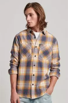 Толстовка в винтажную клетку Superdry, желтый