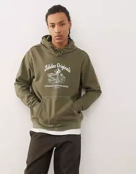 Толстовка Wabash Hoodie зеленого цвета adidas Originals
