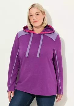 Толстовка WAFFLE CONTRAST COLOR Ulla Popken, фиолетовый