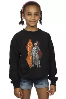 Толстовка Wakanda Forever Okoye Stance Marvel, черный