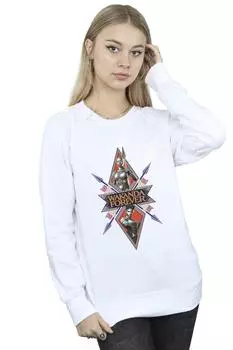 Толстовка Wakanda Forever Tribal Spear на груди Marvel, белый