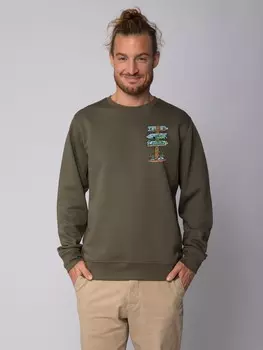 Толстовка wat? Apparel Adventure is everywhere, хаки