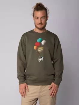 Толстовка wat? Apparel Balloon Spaceman, хаки