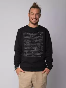 Толстовка wat? Apparel Doodle Cats, черный