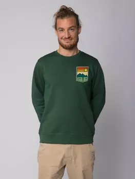 Толстовка wat? Apparel Good Vibe, цвет bottle green