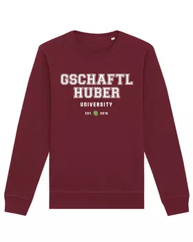 Толстовка wat? Apparel Gschaftlhuber University, цвет Weinrot