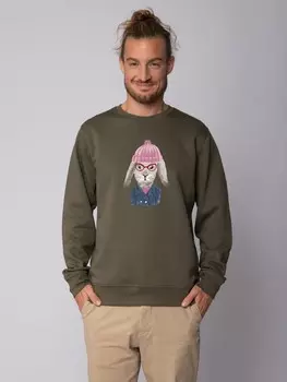 Толстовка wat? Apparel Hase, хаки