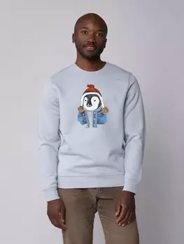 Толстовка wat? Apparel Pinguin, цвет serene blue