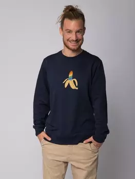 Толстовка wat? Apparel Rainbow Banana, темно-синий