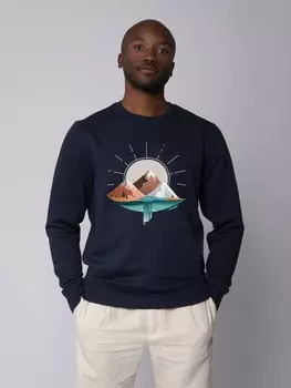 Толстовка wat? Apparel Sunrise & Lake, темно-синий