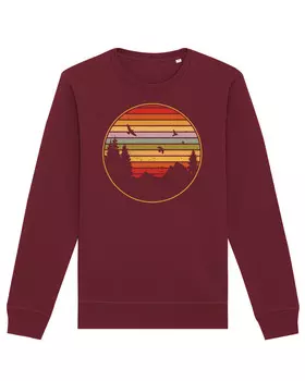 Толстовка wat? Apparel Sunset Berge & Tannen, цвет Weinrot