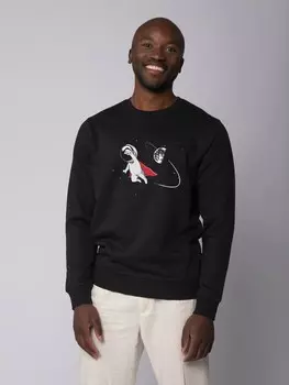 Толстовка wat? Apparel Superastronaut, черный