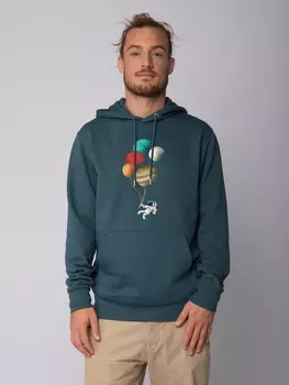 Толстовка wat? Apparel Sweatshirt Balloon Spaceman, цвет Petrol