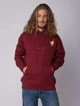 Толстовка wat? Apparel Sweatshirt Gartenzwerg, цвет Weinrot