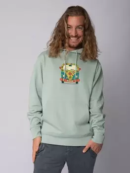 Толстовка wat? Apparel Sweatshirt Hippies Bus, цвет Aloe
